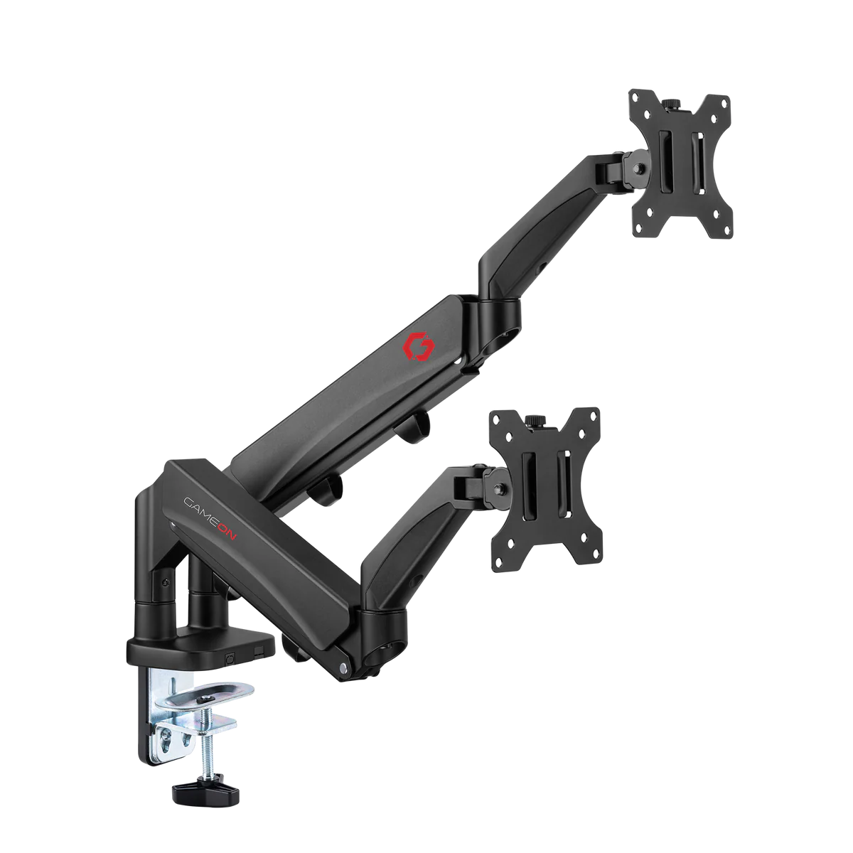 GAMEON GO-5350 Dual Monitor Arm, Stand And Mount For Gaming And Office Use, 17" - 32", Each Arm Up To 9 KG