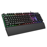 Rampage FORTUNA KM-RX7 Keyboard and Mouse Combo - US Layout USB 6400 DPI - Black