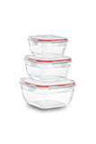 Plast Art Fresh Box Set of 3 Pieces (0.6 + 1 + 1.7 Liters)