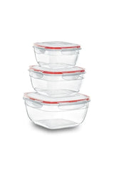 Plast Art Fresh Box Set of 3 Pieces (0.6 + 1 + 1.7 Liters)