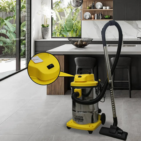 سايونا، مكنسة كهربائية أسطوانية 2 في 1 للتنظيف الجاف والرطب، 1400 واط، خزان 21 لتر (SVC-2362)