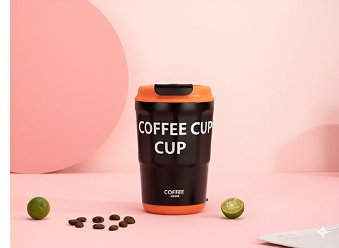 D.kadi KD7060 Vacuum Coffee Mug, Stainless Steel - 380 ml