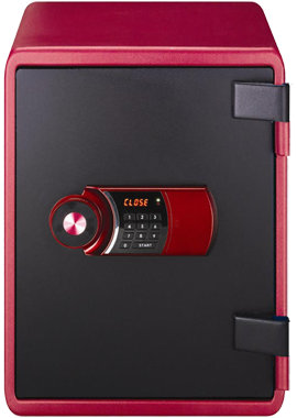 Eagle Safe, 60KG, H520xW410xD445mm, Fire-Resistant, Red