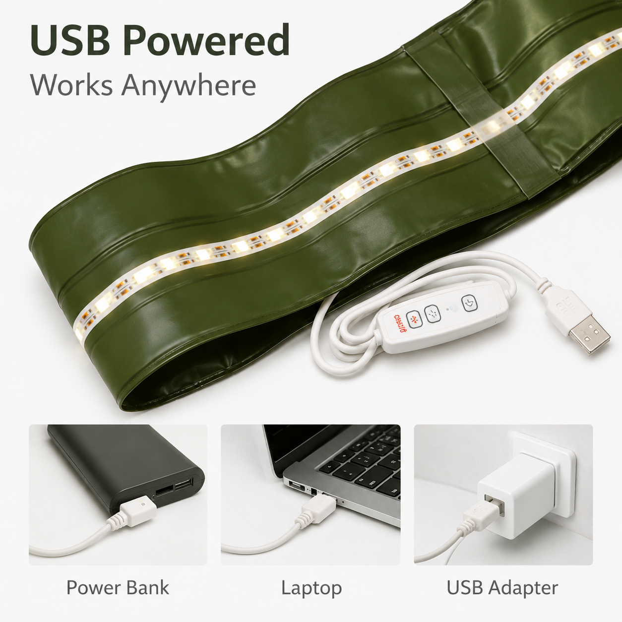 1200-Lumen Inflatable USB LED Camping Tent Light with Magnetic Mount – 65 cm