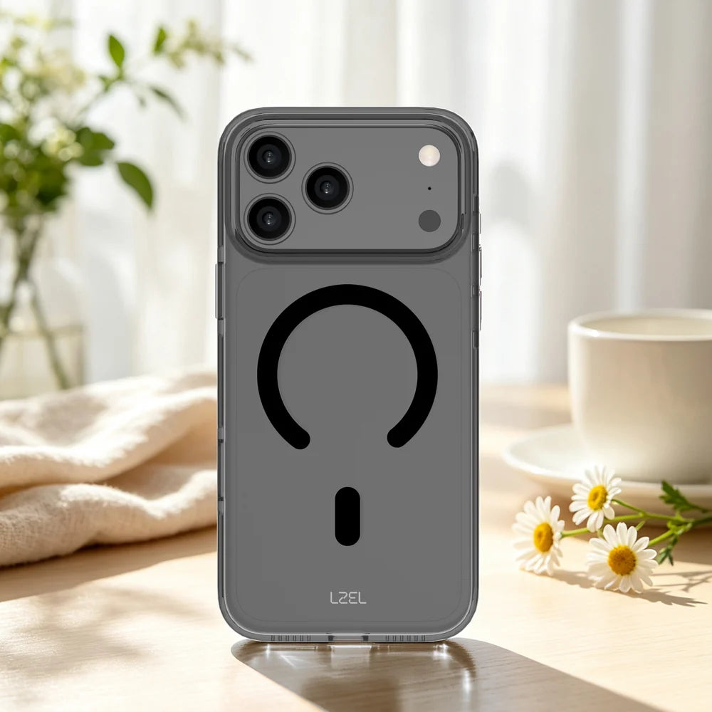 كفر IZEL MagFusion شفاف وملون ومتوافق مع MagSafe لهاتف iPhone 18 Pro Max