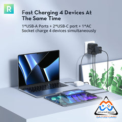 Ravpower Travel Charger PD PIONEER 65W 3-Port RP-PC1034 - Black