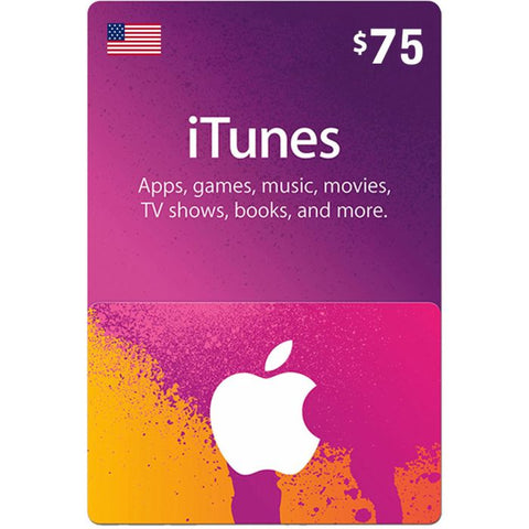 iTunes Gift Card -$ 75 [USA]