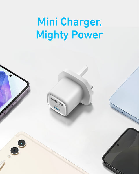 Anker 25W Compact Charger – USB-C Fast Charging Wall Plug with PPS