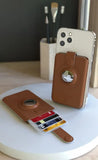 Design Nest Cardholder with AirTag Slot - Brown