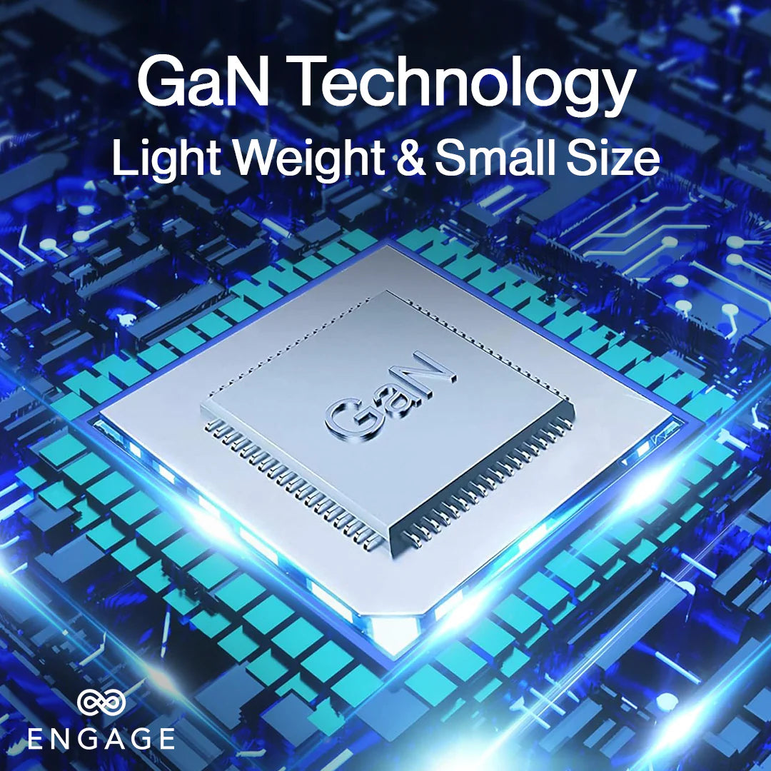 Engage, Dual Port GaN II Fast Adapter/Charger (30W) with Interchangeable Adapter