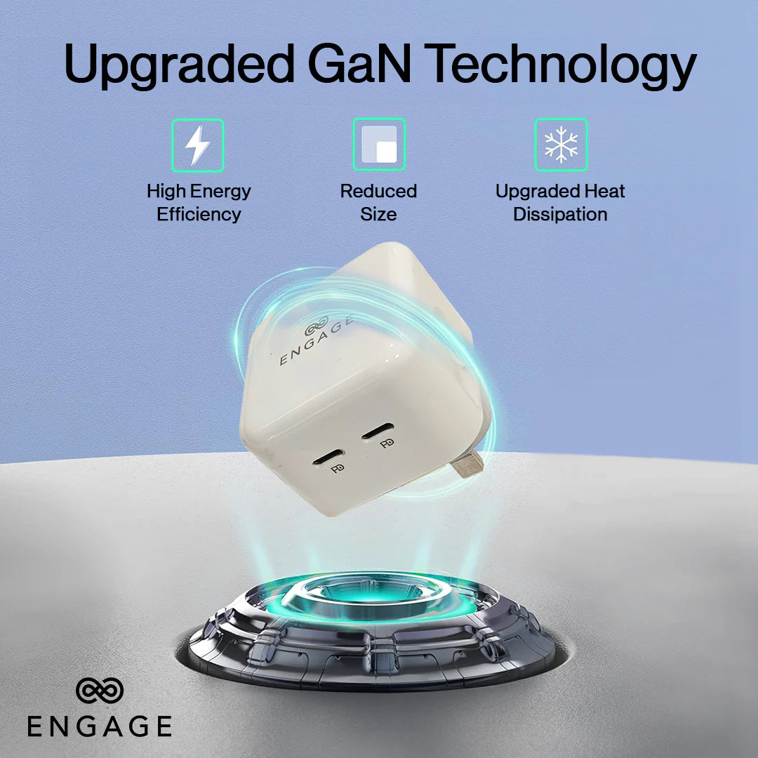 Engage, Dual USB-C Port Power Adapter (35W)