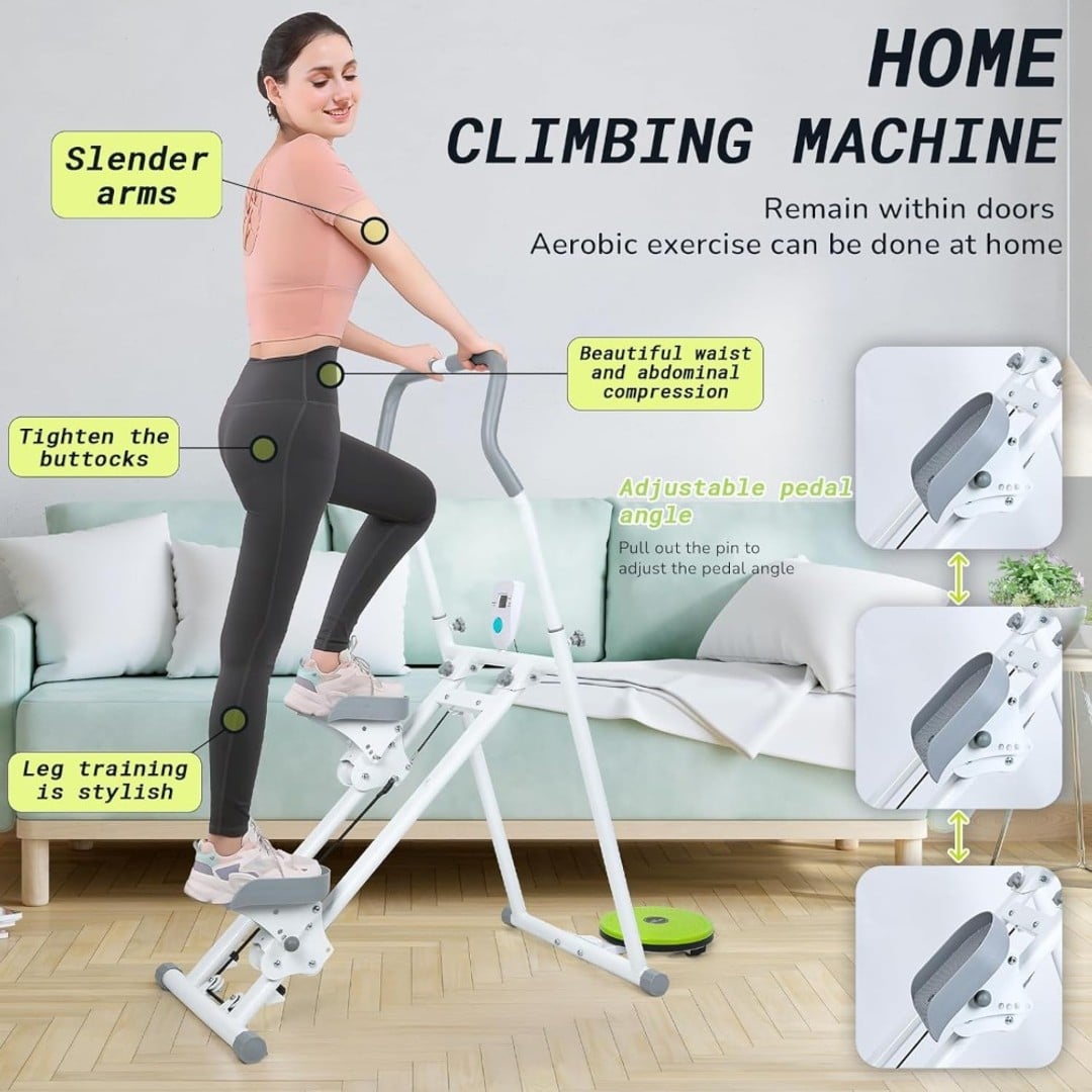 Black Bull Compact Home Gym Vertical Climber Stair Stepper Full Body Workout Machine - UMSC108