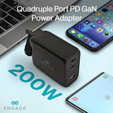 Engage, GaN Charger/Adapter (200W) – Black