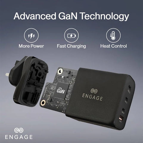 Engage, GaN Charger/Adapter (200W) – Black