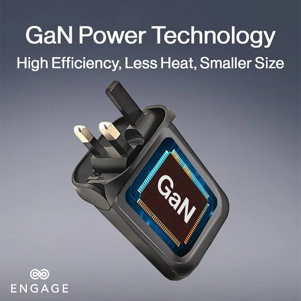 Engage, Foldable Dual USB-C Power Adapter (65W)