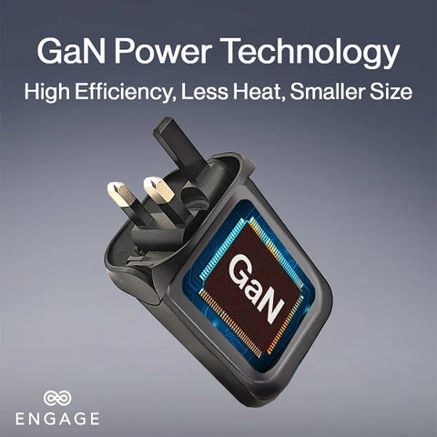 Engage, Foldable Dual USB-C Power Adapter (65W)