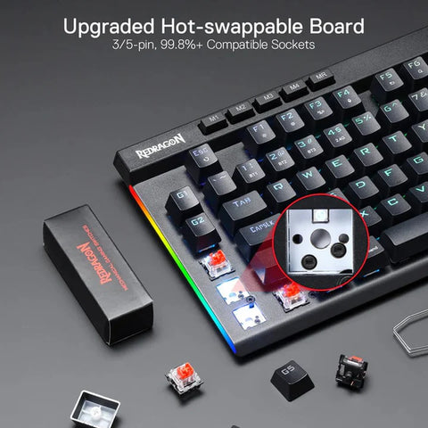 Redragon K587, RGB MAGIC-WAND PRO Mechanical Gaming Keyboard