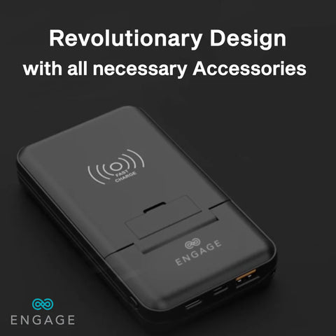 Engage, Wireless Power Bank (10000mAh), Multi-Functional Box
