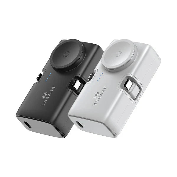 Engage, Portable Dual Port Lightning/USB-C & Watch Charging Power Bank (5000mAh)