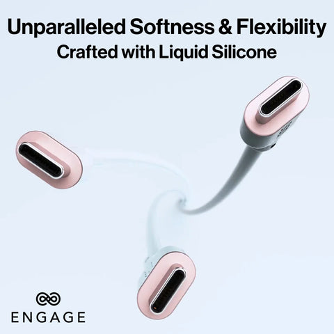 Engage, Super Soft Silicone, USB-C to USB-C Cable with Lightning Adapter