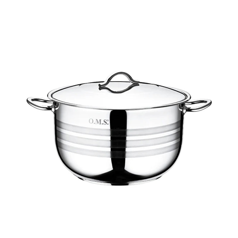 OMS Stainless Steel Casserole With Lid - 40 cm