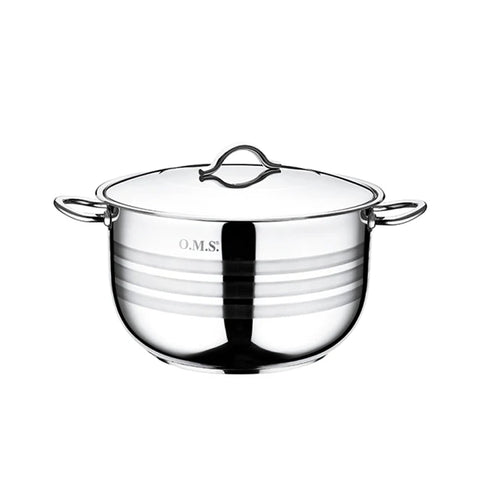 OMS Stainless Steel Casserole With Lid - 40 cm