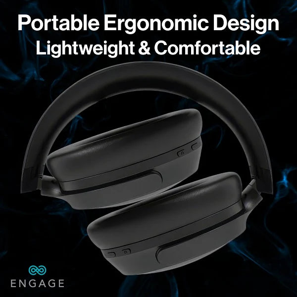 Engage Over-Ear Wireless Hybrid ANC Headphones – Dual Drivers, 70H Playtime, Transparency Mode