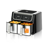 RAF 6L + 4L Dual Baskets Digital Air Fryer with LCD Display - 2500 W