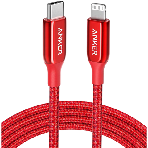 Anker PowerLine + III USBC Lightning (1.8m) Red