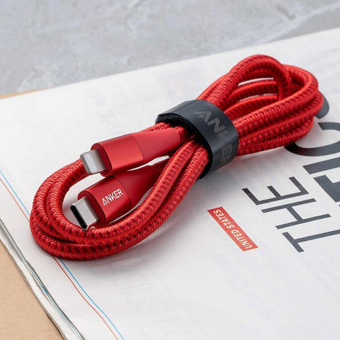 Anker PowerLine + III USBC Lightning (1.8m) Red