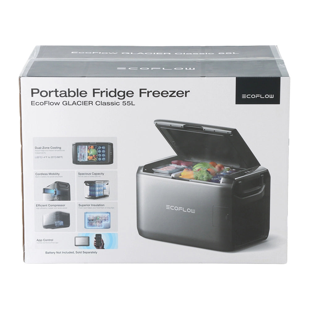 ايكو فلو ثلاجة/فريزر محمولة كلاسيكية - 55 لتر