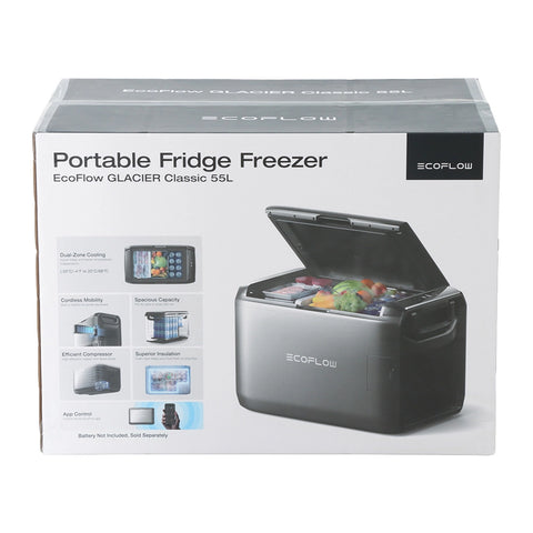 ايكو فلو ثلاجة/فريزر محمولة كلاسيكية - 55 لتر
