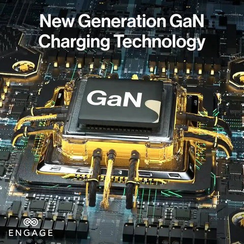 Engage, Power Adapter with Interchangeable UK/EU Plug & 4 Ports (100W)