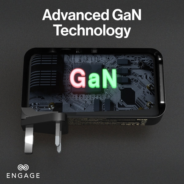 Engage, Hybrid 65W GaN Charger 10000mAh Power Bank