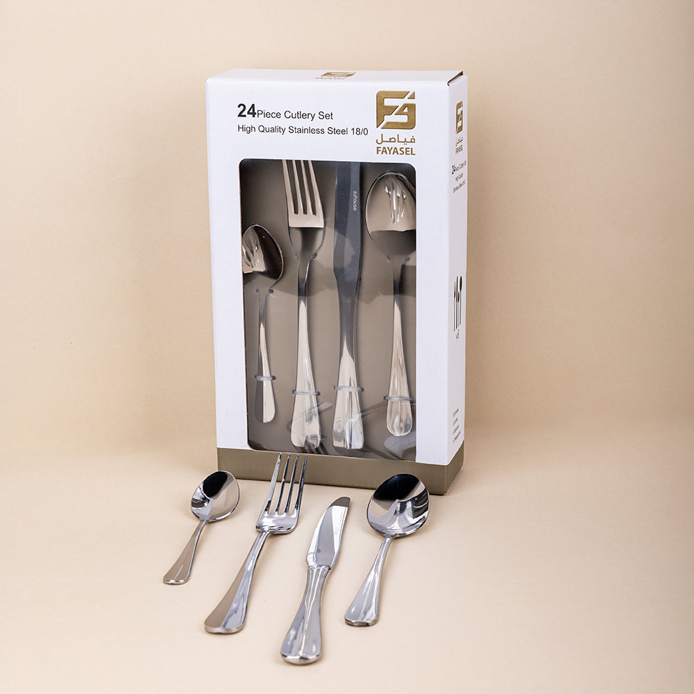 Stainless Steel Cutlery Set - 24pcs