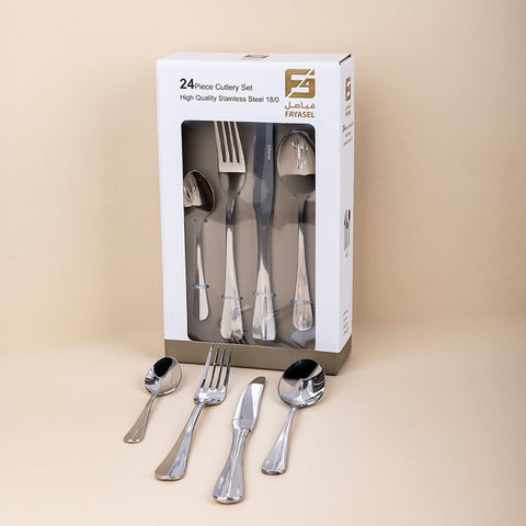 Stainless Steel Cutlery Set - 24pcs