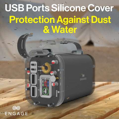 إنجايج، محطة طاقة صغيرة – 40000 مللي أمبير، 154 واط ساعة، USB-C بقدرة 100 واط PD، شحن سريع متعدد المنافذ