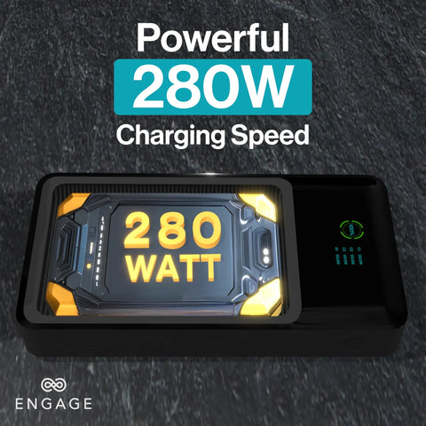 Engage, Power Bank (25000 mAh) – Dual Wireless Charging, 3 USB-C, 1 USB-A