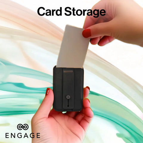 Engage, MagSafe Wallet with Finger Grip Holder