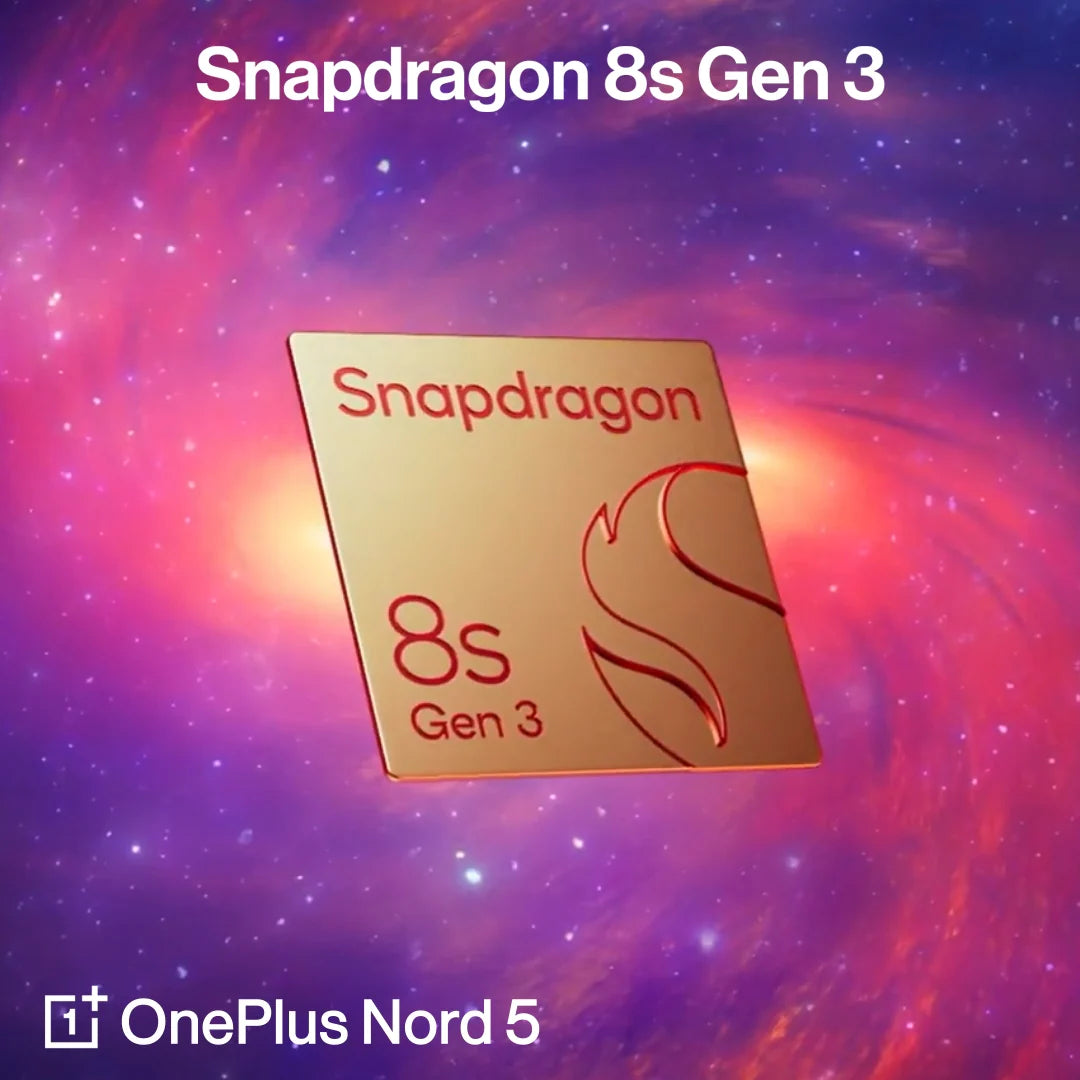 OnePlus Nord 5 5G – 6.83-inch 144Hz Swift AMOLED, 12GB RAM, 512GB Storage, Snapdragon 8s Gen 3, 80W Fast Charging