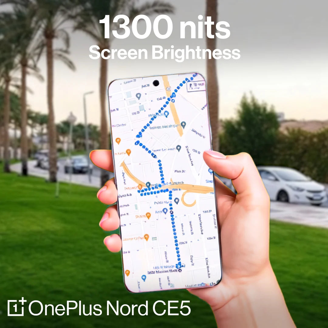 OnePlus Nord CE5 5G – 6.77-inch 120Hz AMOLED Display, 8GB RAM, 256GB Storage, Dimensity 8350, 80W Fast Charging