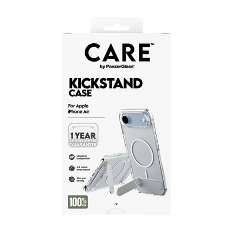 Care by PanzerGlass Feature Case Transparent w. Kickstand & MagSafe iPhone 17, 17 Air, 17 Pro, 17 Pro Max