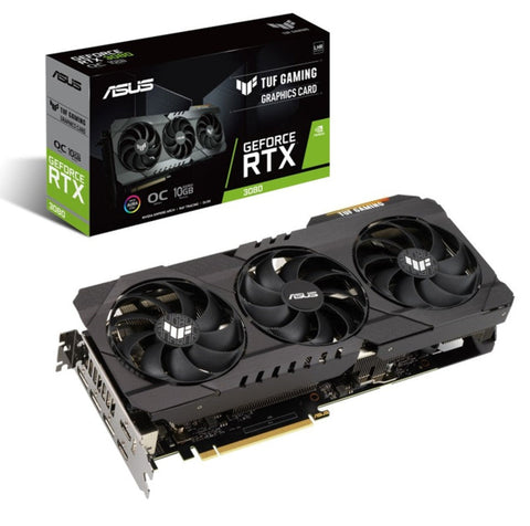 Asus TUF Gaming GeForce RTX 3080 V2 OC Edition 10GB GDDR6X with LHR Gaming Graphics Card