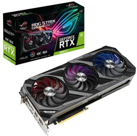 Asus ROG Strix GeForce RTX 3060 Ti V2 OC Edition 8GB GDDR6 with LHR Gaming Graphics Card