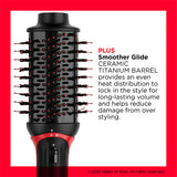 Revlon, One-Step Volumiser Plus – 30% Smaller Oval Brush, Titanium Ceramic Tourmaline, Ionic Technology – Smooth, Voluminous Hair