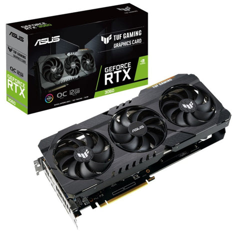 Asus TUF Gaming GeForce RTX 3060 V2 OC Edition 12GB GDDR6 Gaming Graphics Card