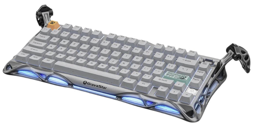 GravaStar Mercury K1 Pro 75% Wireless Mechanical Gaming Keyboard - Concrete Gray Edition