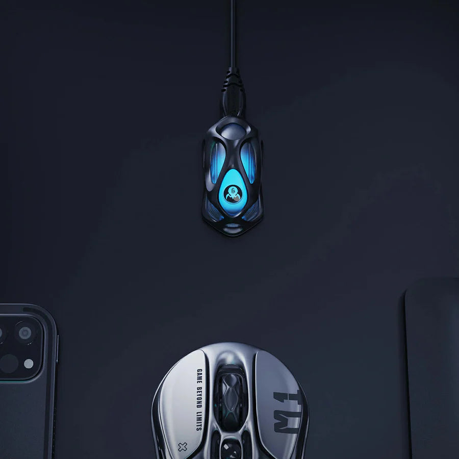 جرافيستار دونجل بدقة 4 كي لماوس الألعاب اللاسلكي ميركوري إم 1 برو - أسود