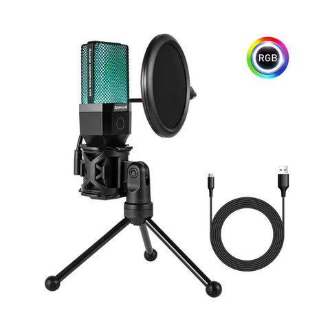 Redragon GM212, ADNE RGB Streaming Microphone - Black