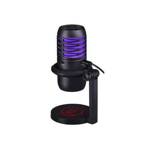 Redragon GM211 , Nebula Cardioid 6 Color Mode USB Wired Gaming Microphone - Black